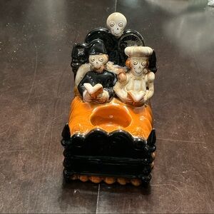 Halloween Themed wedding couple by Boney Bunch Yankee Candle